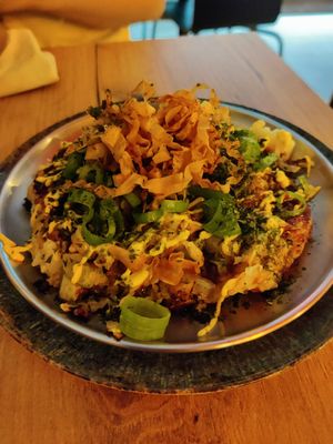 Okonomiyaki at Modoki Funky Roll in Barcelona