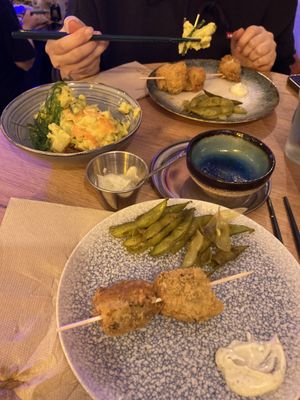 Yakitori karage  at Modoki Funky Roll in Barcelona