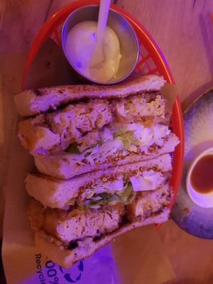 Tonkatsu sandwich at Modoki Funky Roll in Barcelona