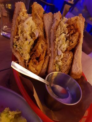 Katsu sando at Modoki Funky Roll in Barcelona