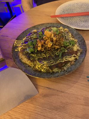Okonomiyaki, was okay   at Modoki Funky Roll in Barcelona