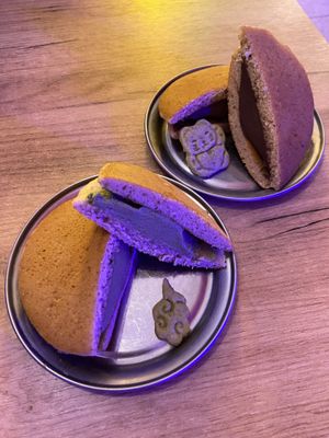 Dorayaki (matcha and chocolate)  at Modoki Funky Roll in Barcelona