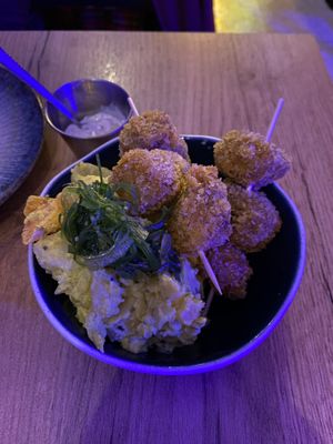 Yakitori karage  at Modoki Funky Roll in Barcelona