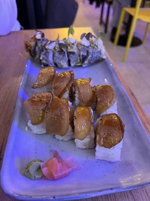 Pera flamejada   at Modoki Funky Roll in Barcelona