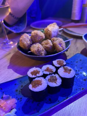 Tomato tuna sushi  at Modoki Funky Roll in Barcelona