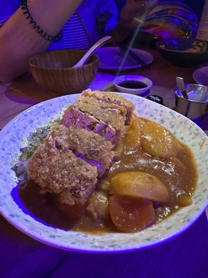 Katsu curry  at Modoki Funky Roll in Barcelona