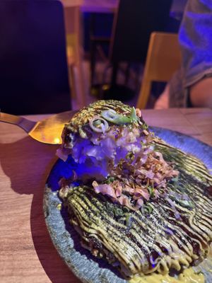 Okonomiyakii  at Modoki Funky Roll in Barcelona