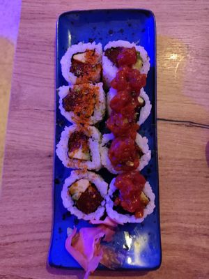 Sushi at Modoki Funky Roll in Barcelona