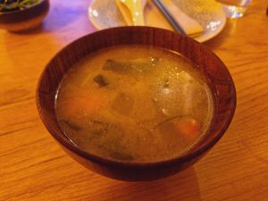 Sopa de miso at Modoki Funky Roll in Barcelona