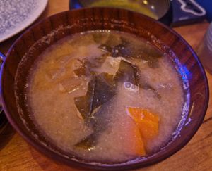 Sopa de miso at Modoki Funky Roll in Barcelona