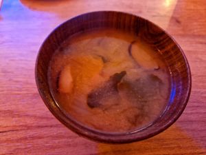 Sopa de miso at Modoki Funky Roll in Barcelona