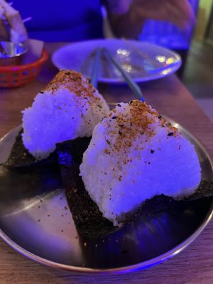 Mushrooms triangle  at Modoki Funky Roll in Barcelona