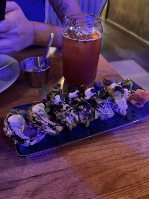 Godzilla fried roll  at Modoki Funky Roll in Barcelona