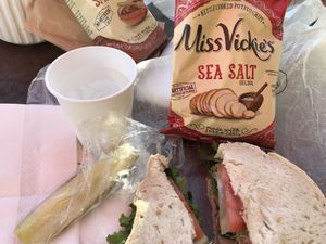 The 5 Grain High Fiber Wheat is 100% Plant-Based but not vegan, as it contains bee vomit. Go with the 100% vegan sourdough bread instead!  at Great Harvest Bread Company in Ogden