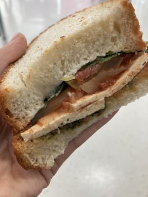 Tofu sandwich   at The Vegan Shack in Panama City