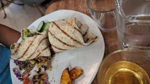 Breakfast burrito at The Vegan Shack in Panama City