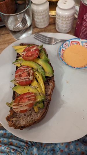Avocado toast at The Vegan Shack in Panama City