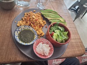 Scramble Jamble platter at The Vegan Shack in Panama City