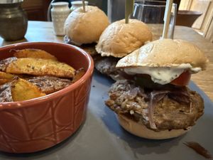 Tasty sliders   at The Vegan Shack in Panama City