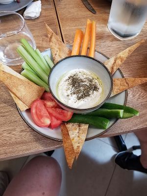 Hummus Dip at The Vegan Shack in Panama City