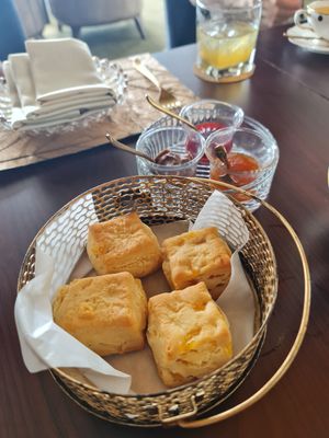 Scones were sublime especially with the chocolate spread at Bangkok Trading Post Bistro & Bar in Bangkok
