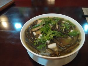 Seaweed soup #Veganuary at Loving Hut Chay Hoàng Kim 99 in Ha Long