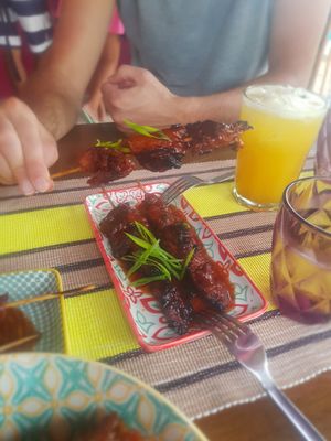 Bbq 'pork', our favourite. at Cosmic Siargao in Siargao