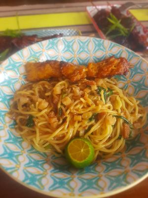 Peanut noodles! at Cosmic Siargao in Siargao