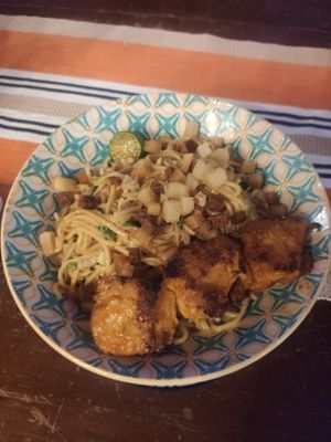 Peanut noodles #Veganuary at Cosmic Siargao in Siargao