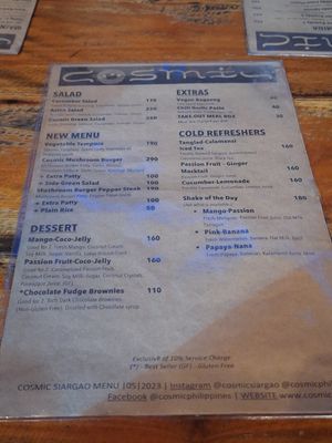  at Cosmic Siargao in Siargao