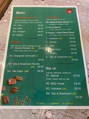 Menu  at ZenV Garden  in Gloucester