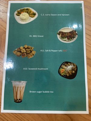 Menu  at ZenV Garden  in Gloucester