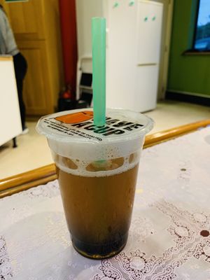 Peach Oolong Bubble Tea  at ZenV Garden  in Gloucester