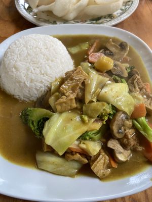 Tofu and Mushroom Curry   at ZenV Garden  in Gloucester