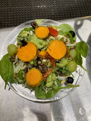Side salad with sweet potato  at Good Wishes Cafe in Shreveport