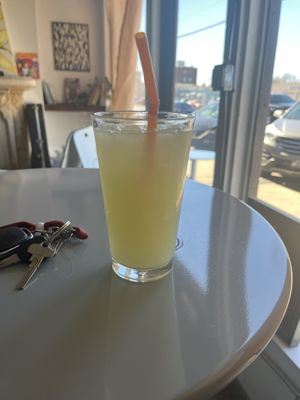 Green apple and ginger juice   at Good Wishes Cafe in Shreveport