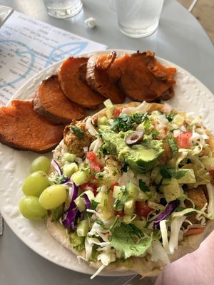 Falafel sandwich   at Good Wishes Cafe in Shreveport
