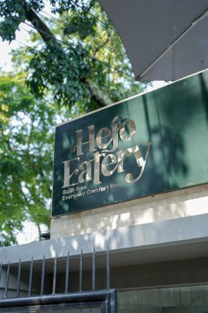 Hejo Eatery signage at Eyckman Street no 26 at Hejo Eatery in Bandung