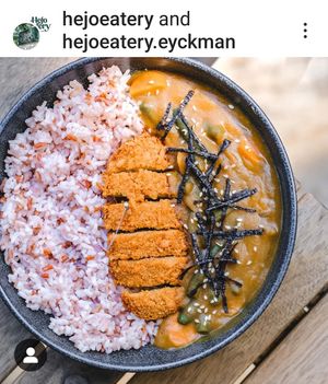 Instagram page at Hejo Eatery in Bandung