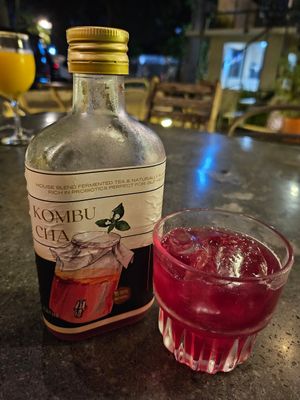Dragonfruit kombucha ~ 27/4/24 at Hejo Eatery in Bandung