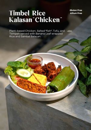 Timbel Rice Kalasan "Chicken" at Hejo Eatery in Bandung