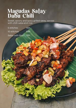 Magudas Satay Dabu Chili at Hejo Eatery in Bandung