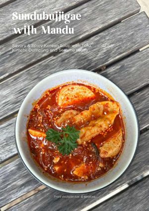 Sundubujjigae with Mandu at Hejo Eatery in Bandung