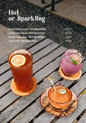 Hot or Sparkling at Hejo Eatery in Bandung