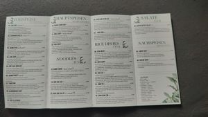 Speisekarte at Vegan Living in Magdeburg