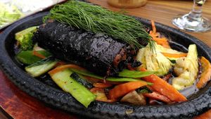 Seetangfilet at Vegan Living in Magdeburg