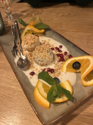 Ice mochi, definitely recommend!! The mango one was my favourite, not too sweet and taste is fresh. The choccy one great for when you’re craving chocolate.  at Vegan Living in Magdeburg