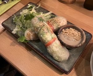 (Big) summer rolls  at Vegan Living in Magdeburg