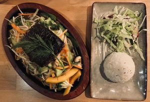 Seaweed filet  at Vegan Living in Magdeburg