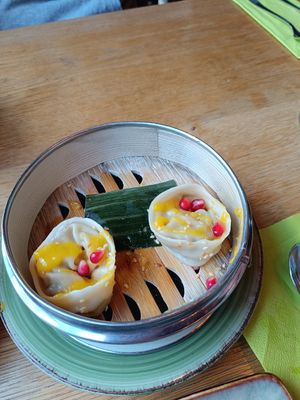 Decent dumplings at Vegan Living in Magdeburg